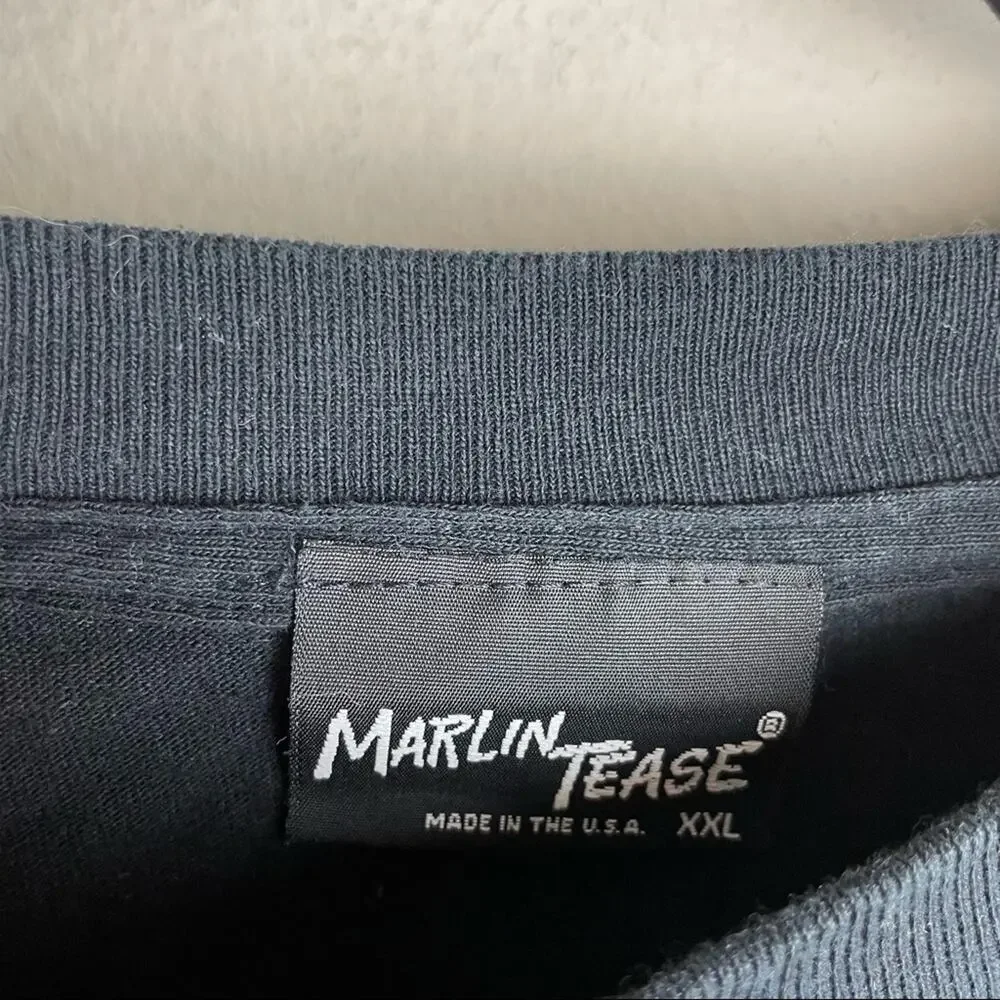 Vintage 90s Marlin Tease Pig Short Sleeve T Shirt Top Unisex Size XXL